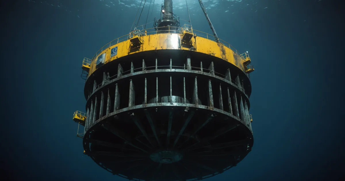 ROV monopile inspection footage showing manual review limitations